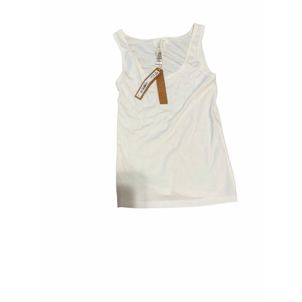 Brand New Skims Women's Size XS Soft Lounge Tank Top Marble White